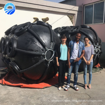 Tipo neumático Marine Fender flotante usado para la nave a atracar